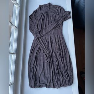 Zara fitted mock-turtleneck dress